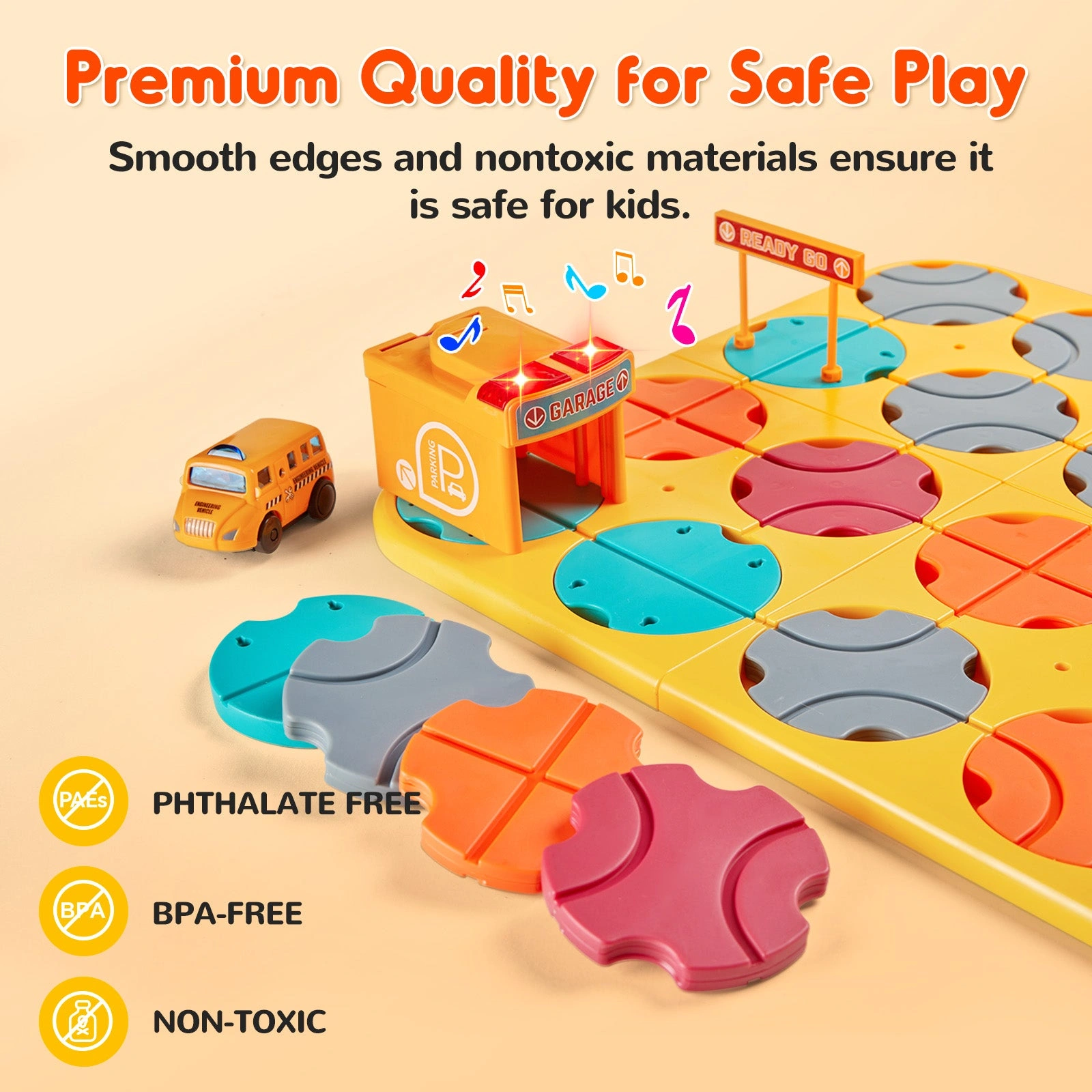 Build & Roll STEM Fun 16-Piece Vehicle Construction Set